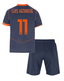 Inter Milan Luis Henrique #11 Maglia Gara Terza Repliche 2025-26 Bambino Maniche Corte